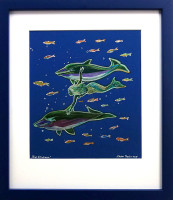 PRODÁNO.  Viktor Preiss - Pod hladinou - originál kresba